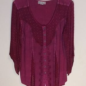 Seventh Avenue Sheer Long Sleeved Tunic Size 2X